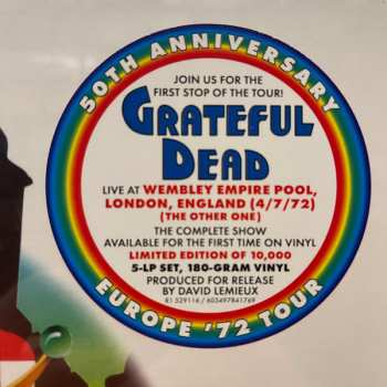 5LP/Box Set The Grateful Dead: Wembley Empire Pool, London, England 4/7/72 LTD