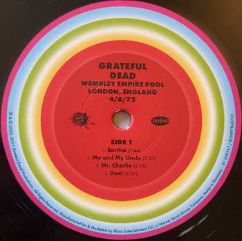 5LP/Box Set The Grateful Dead: Wembley Empire Pool, London, England 4/8/72 LTD