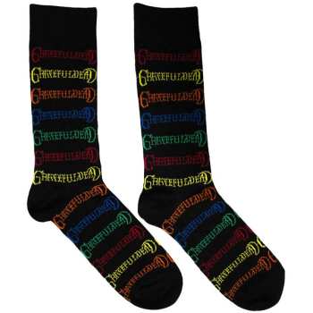 Merch Grateful Dead: Ankle Socks Coloured Logo Grateful Deads Pattern