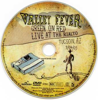 DVD Green On Red: Valley Fever (Live At The Rialto, Tucson, AZ 9/04/05)