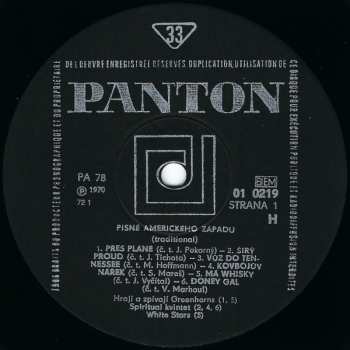 LP Spirituál Kvintet: Písně Amerického Západu