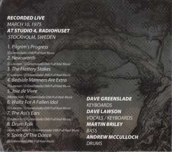 CD Greenslade: Live In Stockholm • March 10th, 1975 DIGI