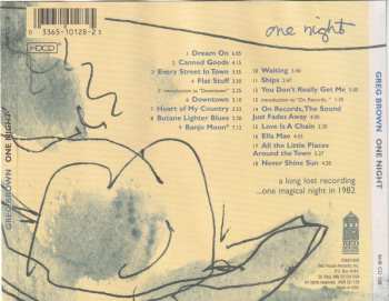 CD Greg Brown: One Night