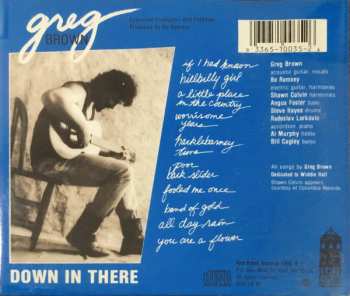 CD Greg Brown: Down In There
