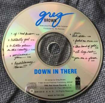 CD Greg Brown: Down In There