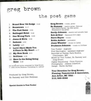 CD Greg Brown: The Poet Game