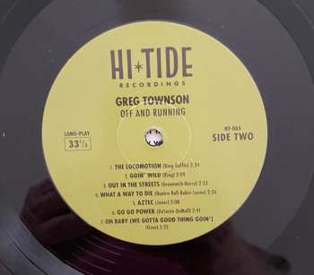 LP Greg Townson: Off And Running