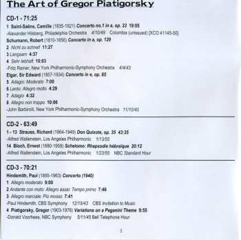 6CD/DVD/Box Set Gregor Piatigorsky: The Art Of  (Rare 78s Unissued Studio Recordings, Public Performances And Broadcasts)