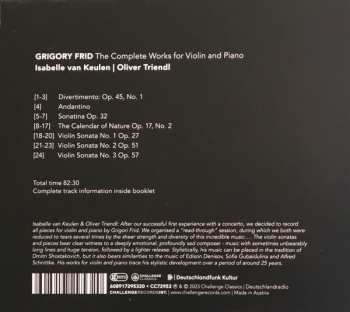 CD Isabelle Van Keulen: The Complete Works For Violin And Piano