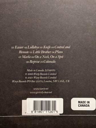 2LP Grizzly Bear: Yellow House LTD | CLR