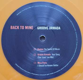 2LP Groove Armada: Back To Mine CLR