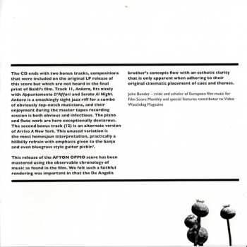 CD Guido And Maurizio De Angelis: Afyon Oppio = The Sicilian Connection (Original Motion Picture Soundtrack)