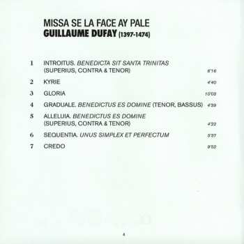 CD Guillaume Dufay: Missa Se La Face Ay Pale