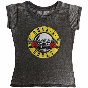 Merch Guns N' Roses: Guns N' Roses Ladies T-shirt: Classic Logo (burnout) (small) S