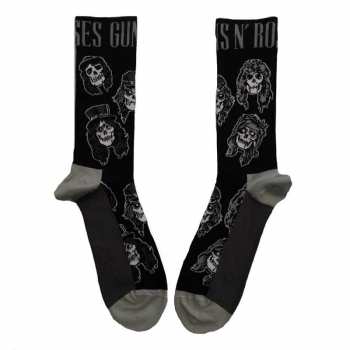 Merch Guns N' Roses: Ankle Socks Skulls Band Monochrome 