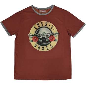 Merch Guns N' Roses: Ringer T-shirt Classic Logo Guns N' Roses