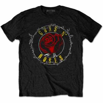 Merch Guns N' Roses: Tričko Rose Circle Paradise City  S