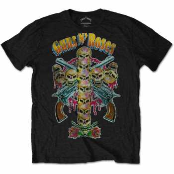 Merch Guns N' Roses: T-shirt Skull Cross 80s 