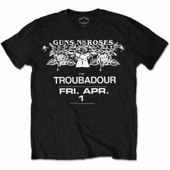 Merch Guns N' Roses: T-shirt Troubadour Flyer 