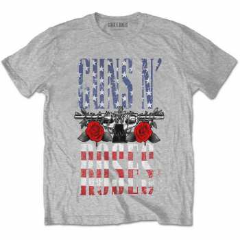 Merch Guns N' Roses: T-shirt Us Flag In Logo Guns N' Roses 