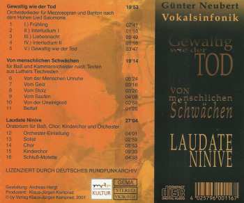 CD Günter Neubert: Vokalsinfonik 