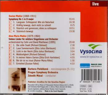CD Gustav Mahler: Symphony No. 1 / Songs