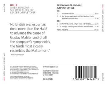2CD Gustav Mahler: Symphony No. 9