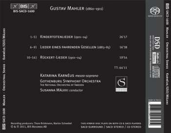 SACD Gustav Mahler: Kindertotenlieder ･ Rückert-Lieder ･ Lieder Eines Fahrenden Gesellen