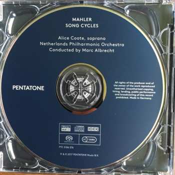 SACD Gustav Mahler: Mahler Song Cycles
