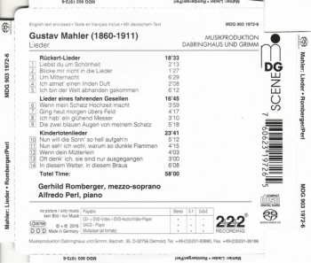 SACD Gustav Mahler: Rückert-Lieder / Lieder Eines Fahrenden Geselen / Kindertotenlieder