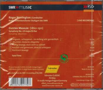 CD Gustav Mahler: Symphony No. 1 Including »Blumine« 