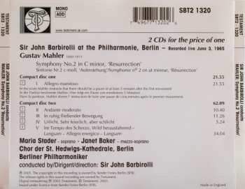 2CD Berliner Philharmoniker: Symphony No. 2 "Resurrection"