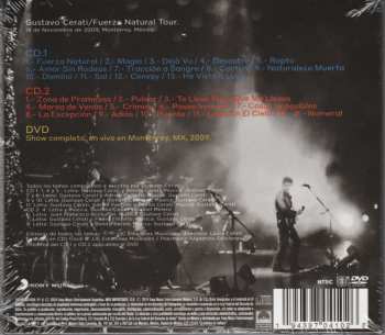 2CD/DVD Gustavo Cerati: Fuerza Natural Tour - En Vivo Monterrey, MX, 2009