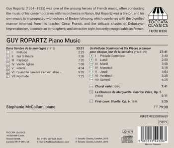 CD Joseph Guy Ropartz: Piano Music
