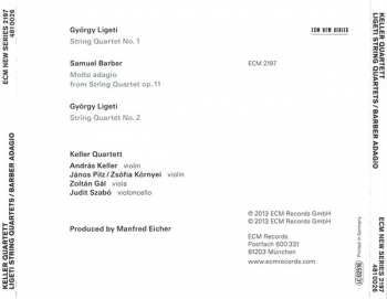 CD György Ligeti: Ligeti String Quartets / Barber Adagio