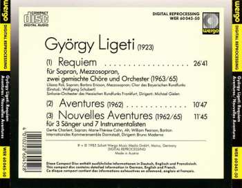 CD György Ligeti: Requiem / Aventures / Nouvelles Aventures