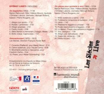 CD François-Xavier Roth: Six Bagatelles / Kammerkoncert / Dix Pièces Pour Quintette À Vent