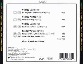 CD György Ligeti: Ten Pieces For Wind Quintet / Six Bagatelles