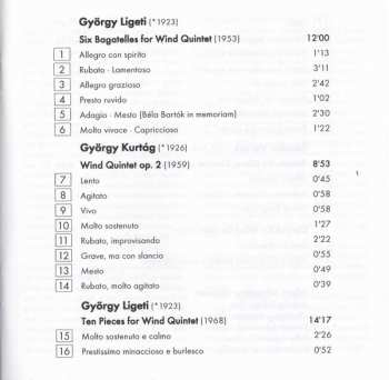 CD György Ligeti: Ten Pieces For Wind Quintet / Six Bagatelles