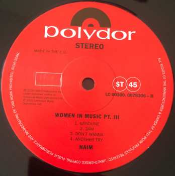 2LP Haim: Women In Music Pt. III