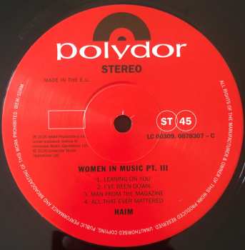 2LP Haim: Women In Music Pt. III