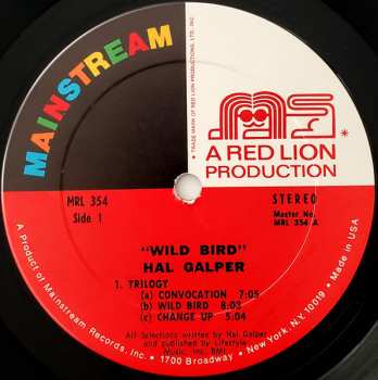 CD Hal Galper: Wild Bird