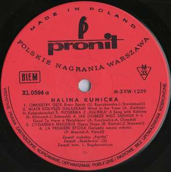 LP Halina Kunicka: Kunicka