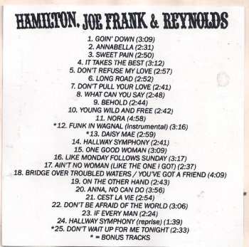 CD Hamilton, Joe Frank & Reynolds: Hamilton,Joe Frank & Reynolds And Hallway Symphony