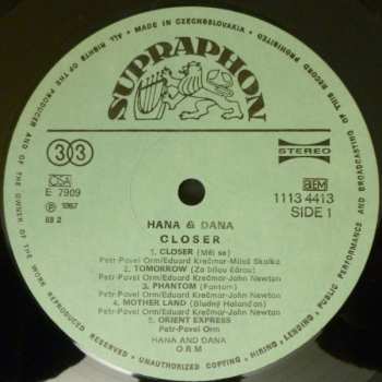 LP Hana & Dana: Closer