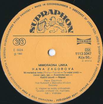 LP Hana Zagorová: Mimořádná Linka