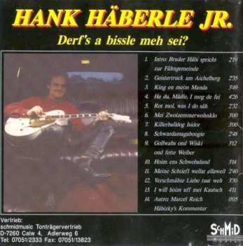 CD Hank Häberle Jr.: Derf's A Bissle Meh Sei?