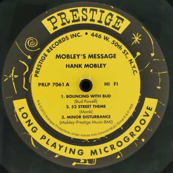 LP Hank Mobley: Mobley's Message LTD