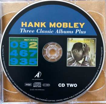 2CD Hank Mobley: Three Classic Albums Plus