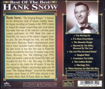 CD Hank Snow: Best Of The Best